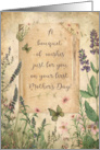 First Mother’s Day Bouquet of Wishes Flower Garden card