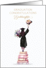 Goddaughter Graduation Congratulations African American Girl card