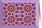 Thank You Abstract Spinning Wheels Kaleidoscope Effect card