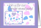 A Gender Reveal Party Invitation card