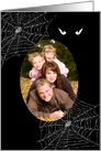 Spiderwebs Happy Halloween Photo Card