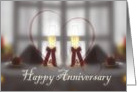 Champagne and Strawberries Happy Anniversary card