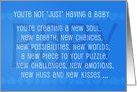 Blue New Baby Boy Sentimental Greetings card