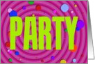 Hot Pink Polka Dots Party Invitation card