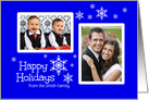 Happy Holidays Snowflakes Photo Card