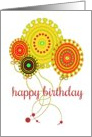 Happy Birthday Colorful Balloons card