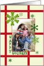 Snowflakes in the Window Happy Holidays Photo Card
