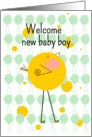 Welcome New Baby Boy Birdies card