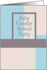 Baby Gender Reveal Party Invitation card