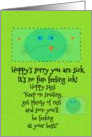 Get Well Soon for Kids Hoppy the Frog card