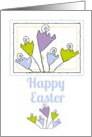 Happy Easter Cheery Pastel Tulips card