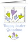 Happy Easter to Grandma Cheery Pastel Tulips card