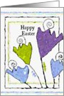 Happy Easter Framed Cheery Pastel Tulips card