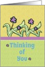 Thinking of You Cheerful Flowers card
