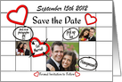 Save the Date Calendar of Wedding To Do Personalized Photo Card