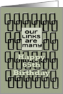 Happy Shared 65th Birthday Good Friends Many Links card