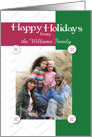 Happy Holidays Photo Card and Personalized Name card