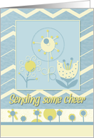 Get Well Soon Sending Some Cheer Bright and Colorful Flowers card