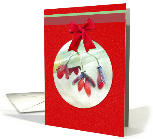 Happy Holidays Winter Blooms Serenity and Joy card (1056389)