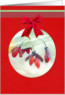 Happy Holidays Winter Blooms Serenity and Joy card