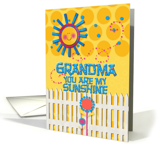 Happy Grandparents Day Grandma You Are My Sunshine card (1079486)