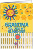 Happy Grandparents Day Grandma You Are My Sunshine card