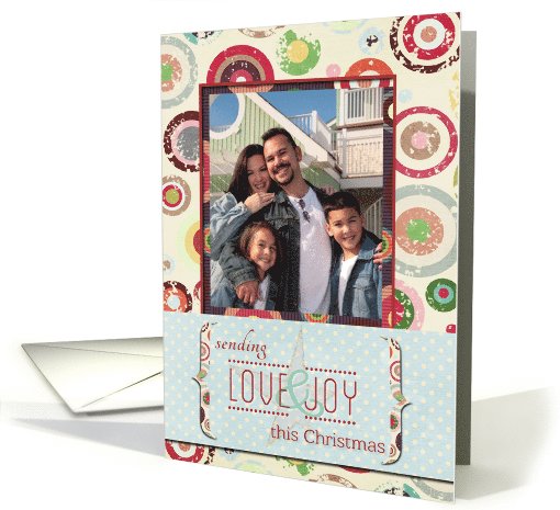 Sending Love and Joy this Christmas Photo card (1123416)