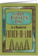 Happy Father’s Day Wonderful Father-in-Law Trees and Frame card