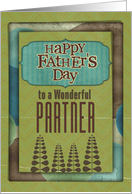 Happy Father’s Day Wonderful Partner Trees and Frame card