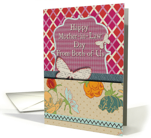 Happy Mother-in-Law Day From Both of Us Flowers and Butterflies card