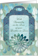 With Sympathy on the Loss of your Brother-in-Law Raindrops card