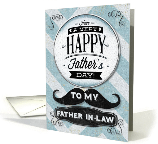 Happy Father's Day To My Father-in-Law Vintage Distressed... (1240744)