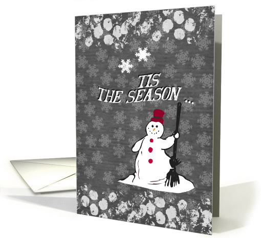 Christmas Tis the Season Happy Snowman & Snowflakes... (1344508)