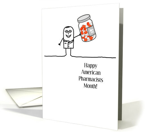 American Pharmacists Month Cartoon Pharmacist with... (1368232)