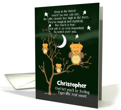 Get Well Soon for Kids Children's Custom Name Fantasy... (1374100)
