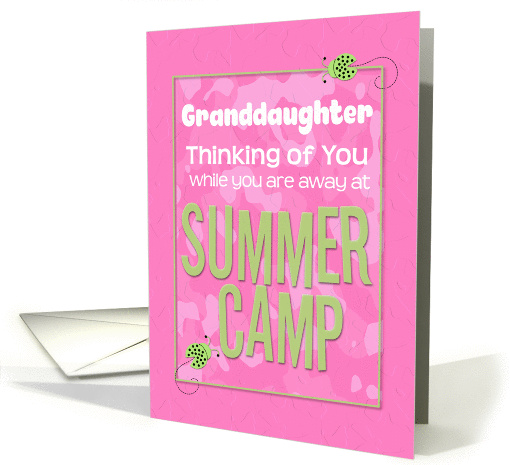 Thinking of You Granddaughter Away at Summer Pink Camp... (1386394)