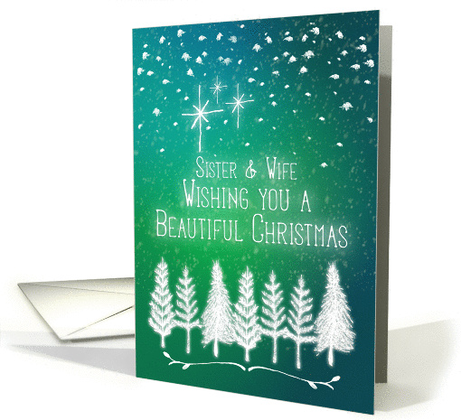 Merry Christmas to Sister and Wife Trees & Snow Winter... (1411066)