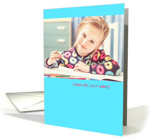 Congratulations on Learning to Write Your Name Smiling Girl card