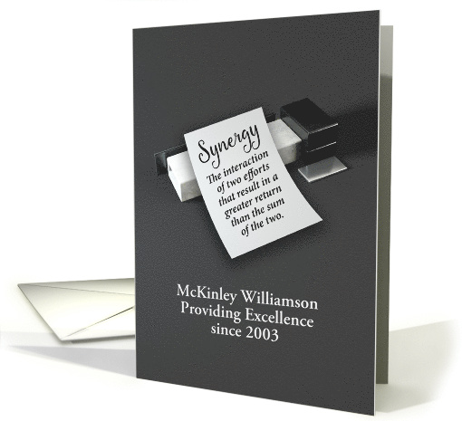 Business Expressions Custom Business Name Formal card (1429004)