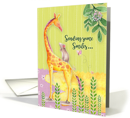 Get Well Soon Cute and Colorful Giraffe, Mouse,... (1429216)
