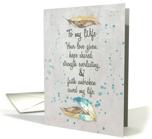 Thank You to Wife Helping Me Fight Cancer Love, Hope,... (1439760)