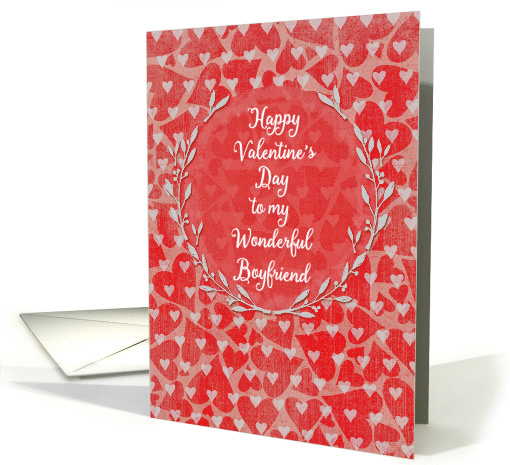 Happy Valentine's Day to Boyfriend Lots of Hearts with... (1463196)