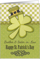 Happy St. Patrick’s Day to Brother and Sister-in-Law Shamrock card