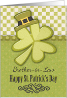 Happy St. Patrick’s Day to Brother-in-Law Shamrock Wearing Hat card
