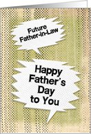 Happy Father’s Day to Future Father-in-Law Masculine Grunge card