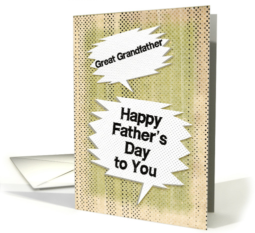 Happy Father's Day to Great Grandfather Masculine Grunge... (1470778)