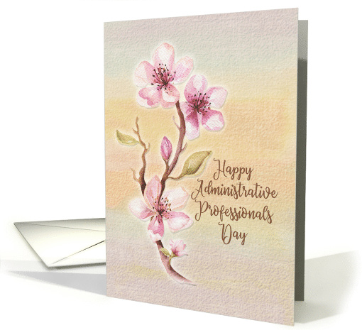 Happy Administrative Professionals Day Thank You Pretty Blossoms card