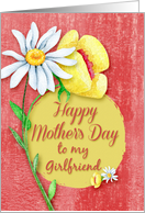 Happy Mother’s Day to Girlfriend Pretty Watercolor Effect Flowers card