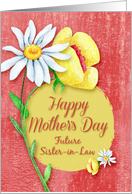 Happy Mother’s Day Future Sister-in-Law Pretty Watercolor Flowers card