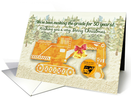 Merry Christmas Excavating Business 50 Year Anniversary... (1485382)